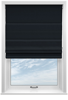 Windermere, Charcoal - Roman Blind